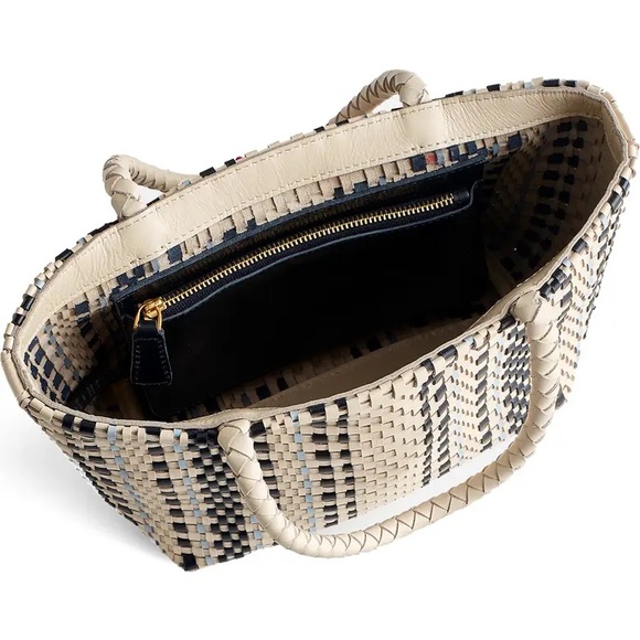 Madewell Woven Tote - Blue and Off white tone - Picture 2 of 6